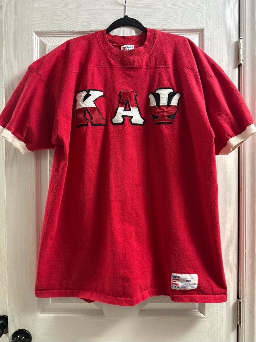 Eagle USA Red Ringer "Kappa Alpha Psi" Cotton Shirt Size XXL